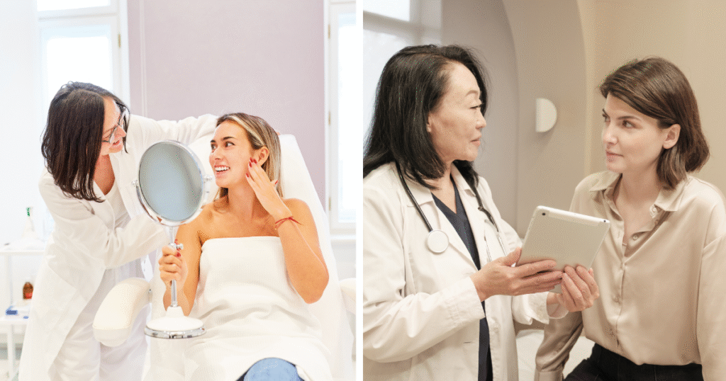 Medical provider consulting with a patient about personalized Glow Stack Peptide therapy at Optimal Wellness Group. Glow Stack Peptide: The Skin & Healing Combo You Need to Know