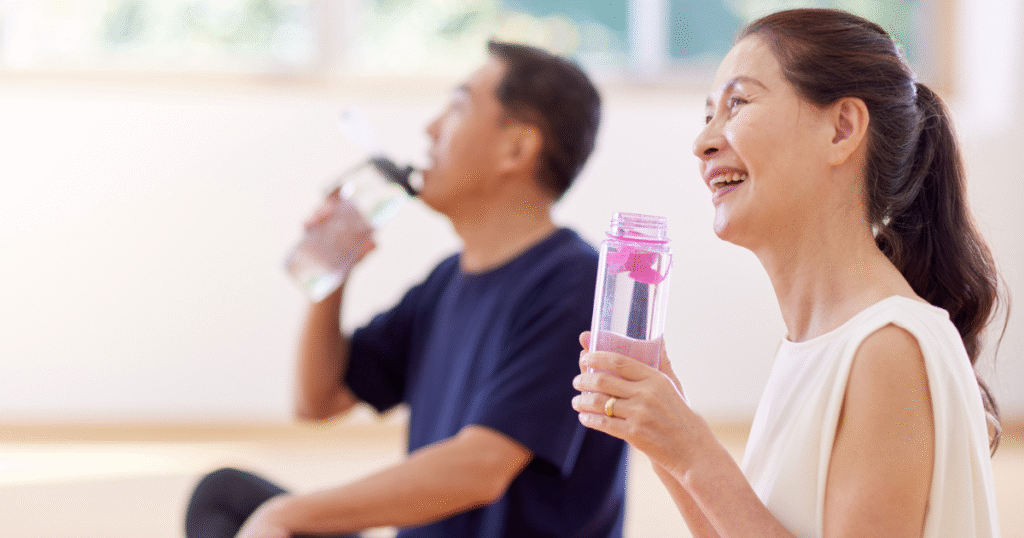 Individuals who experience happiness. Smiling midlife adults looking energized and hopeful after sermorelin therapy

Sermorelin for Midlife Renewal: How Stimulating Growth Hormone Axis Slows Aging